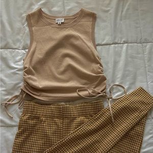 Scrunch Tan top. BRAND NEW. Sizes S, M, L